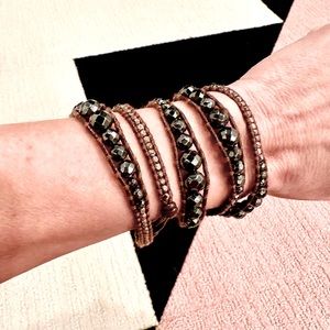Chan Luu Hematite Wrap Bracelet